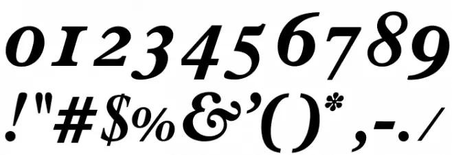 OPTIPlanet-BoldItalic Font OTHER CHARS