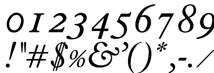 OPTIPlanet-Italic Font OTHER CHARS