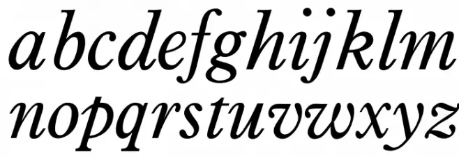 OPTIPlanet-Italic फ़ॉन्ट लोअरकेस