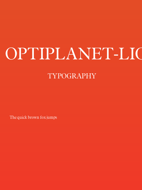 OPTIPlanet-Light Poster