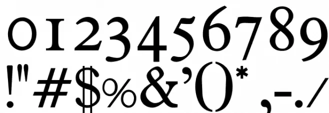 OPTIPlanet Font OTHER CHARS