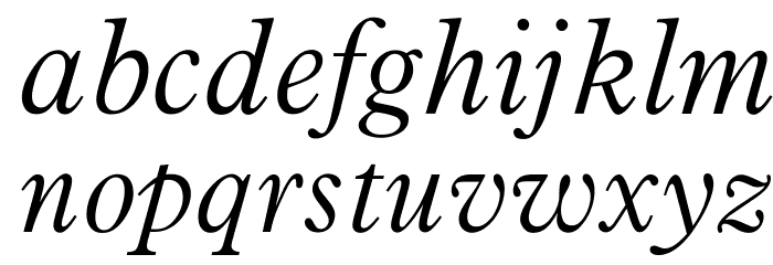 OPTIPlanetLight-Italic Font LOWERCASE