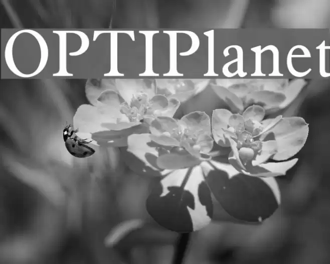 OPTIPlanet Font examples