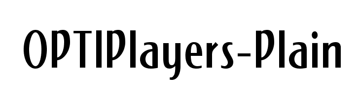 OPTIPlayers-Plain  Descarca Fonturi Gratis