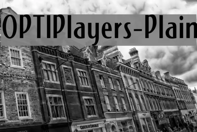 OPTIPlayers-Plain Font examples