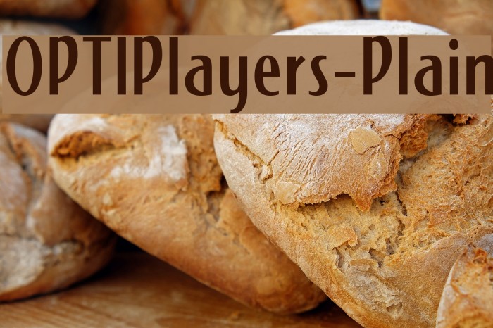 OPTIPlayers-Plain Font examples