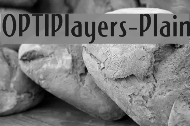 OPTIPlayers-Plain Font examples