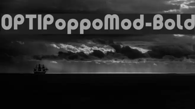 OPTIPoppoMod-Bold Font examples