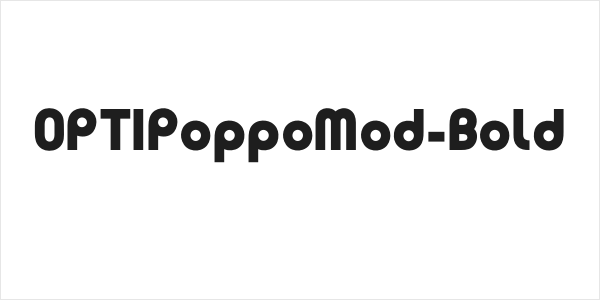 OPTIPoppoMod-Bold Logo