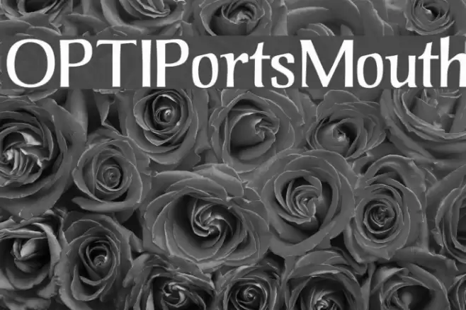 OPTIPortsMouth Font examples