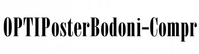 OPTIPosterBodoni-Compr  لخطوط تنزيل