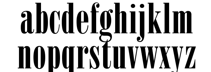 OPTIPosterBodoni-Compr Font LOWERCASE