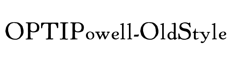 OPTIPowell-OldStyle  नि: शुल्क फ़ॉन्ट्स डाउनलोड