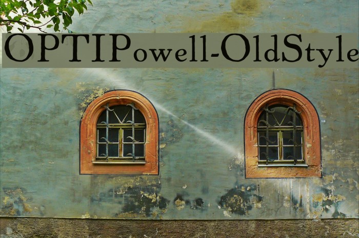 OPTIPowell-OldStyle Font examples