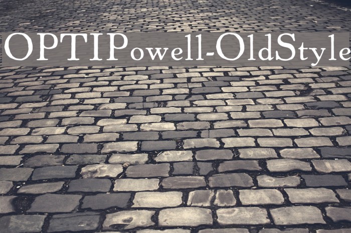 OPTIPowell-OldStyle Font examples