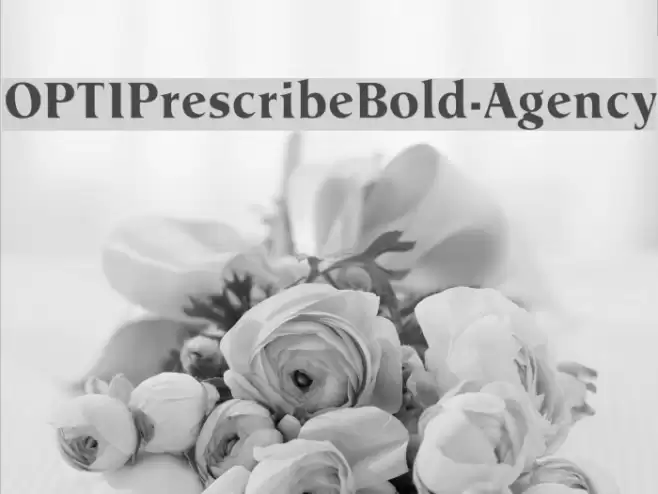 OPTIPrescribeBold-Agency Font examples