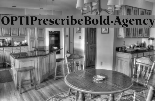OPTIPrescribeBold-Agency Font examples