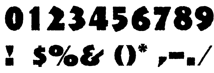 OPTIPublicityGothic Font OTHER CHARS