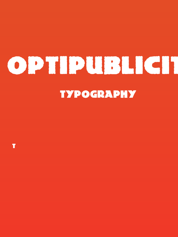 OPTIPublicityGothic Poster