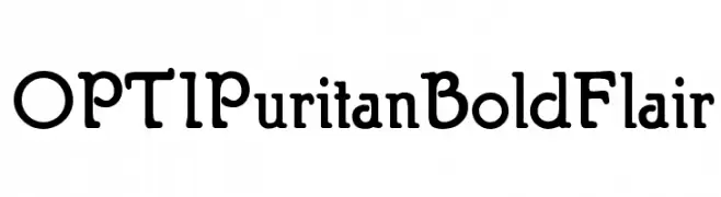 OPTIPuritanBoldFlair  font caratteri gratis
