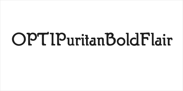 OPTIPuritanBoldFlair Logo