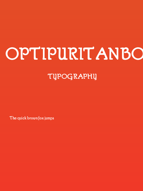 OPTIPuritanBoldFlair Poster