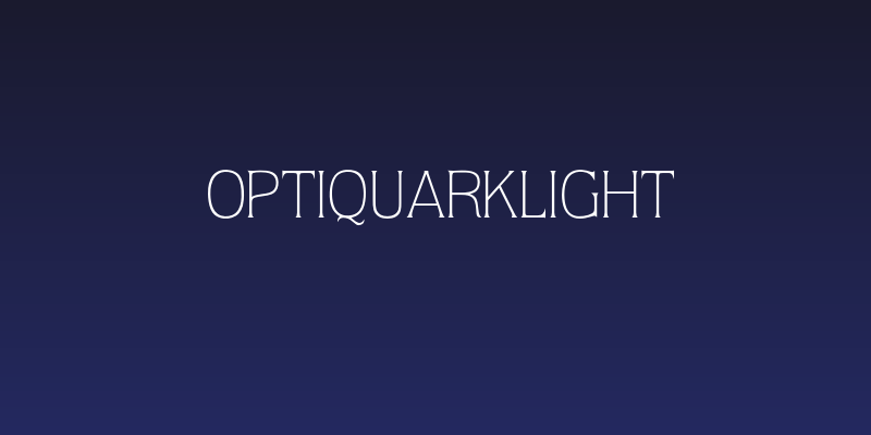 OPTIQuarkLight Social Header
