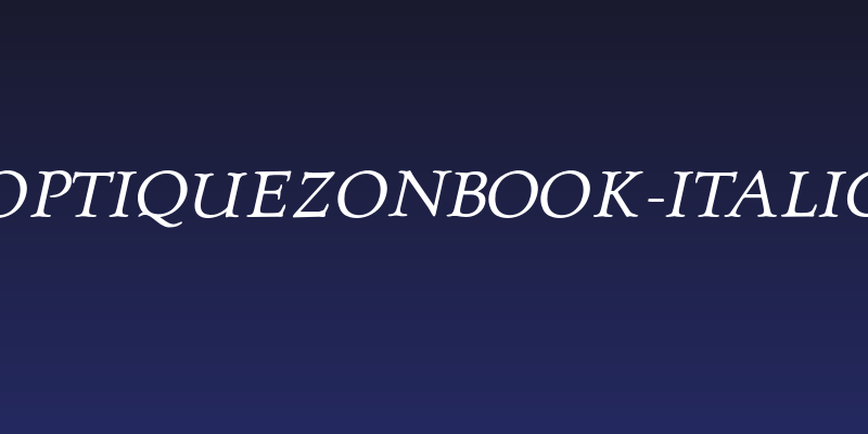 OPTIQuezonBook-Italic Social Header