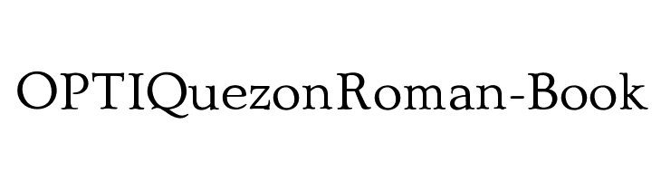 OPTIQuezonRoman-Book Font