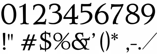 OPTIQuezonRoman-Book Font OTHER CHARS