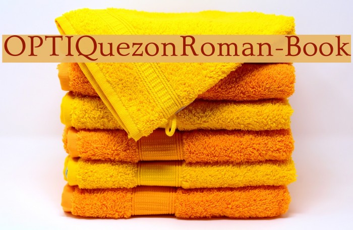 OPTIQuezonRoman-Book फ़ॉन्ट examples