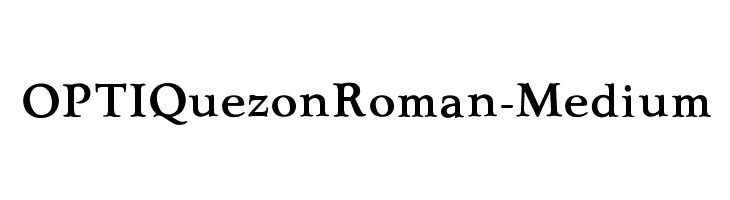 OPTIQuezonRoman-Medium  font caratteri gratis