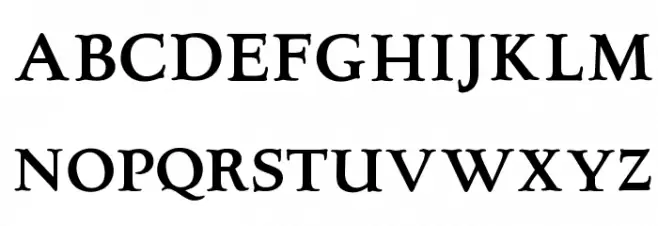 OPTIQuezonRoman-Medium 字体 大写