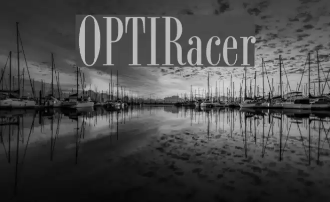 OPTIRacer Font examples
