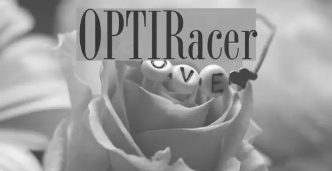 OPTIRacer Font examples
