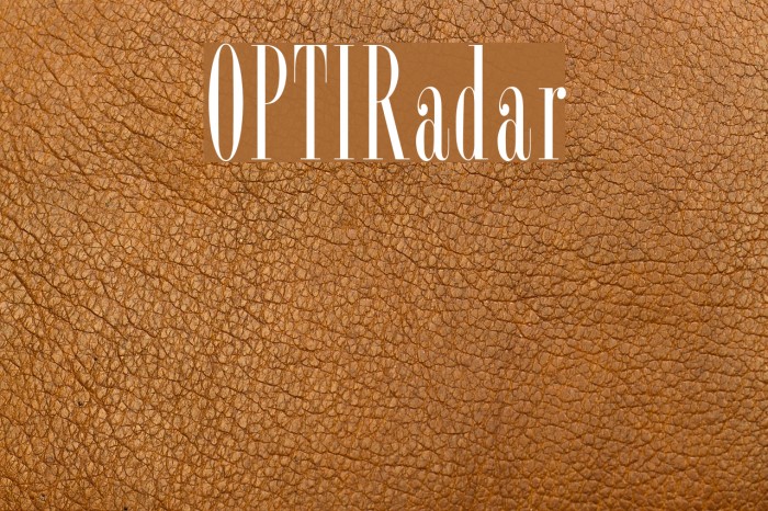 OPTIRadar Example 1