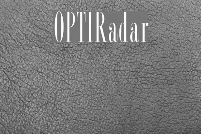OPTIRadar Font examples