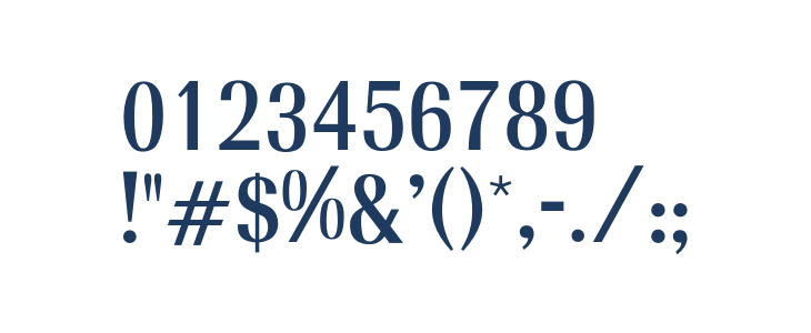 OPTIRadiant-Bold Other Characters