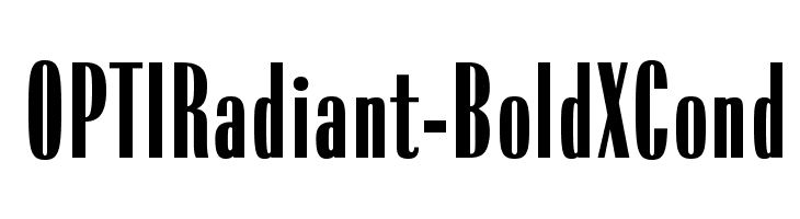 OPTIRadiant-BoldXCond  Fuentes Gratis Descargar
