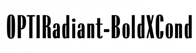 OPTIRadiant-BoldXCond  baixar fontes gratis