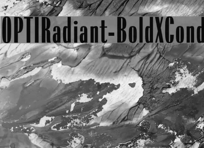 OPTIRadiant-BoldXCond Font examples