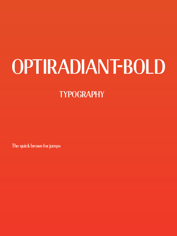 OPTIRadiant-Bold Poster