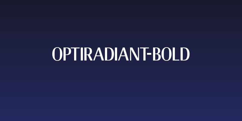 OPTIRadiant-Bold Social Header