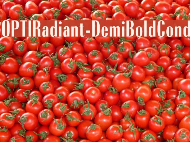 OPTIRadiant-DemiBoldCond Example 1