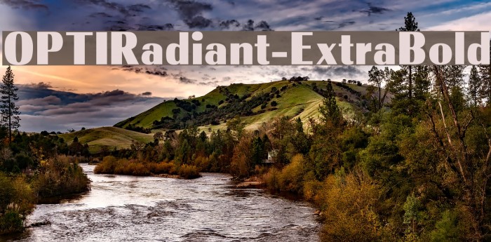 OPTIRadiant-ExtraBold Font examples