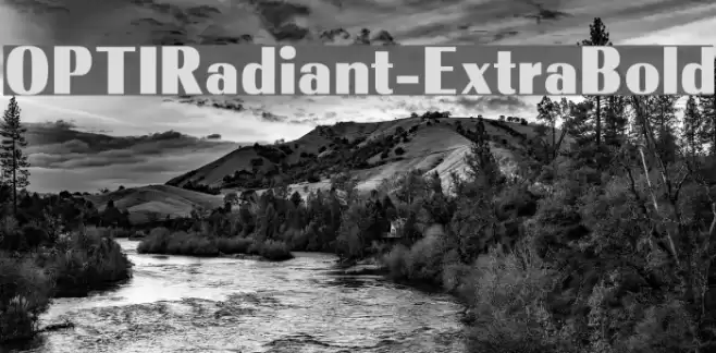 OPTIRadiant-ExtraBold Fuentes examples