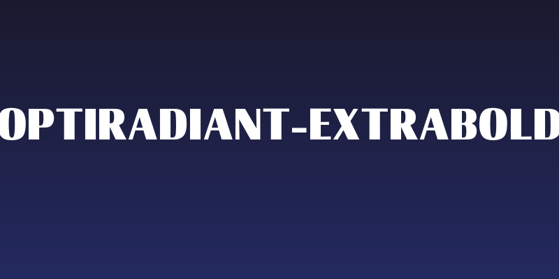 OPTIRadiant-ExtraBold Social Header