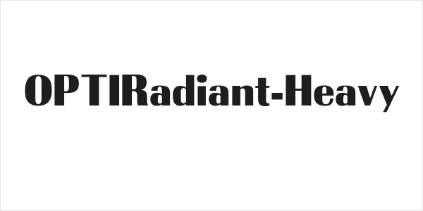 OPTIRadiant-Heavy Logo