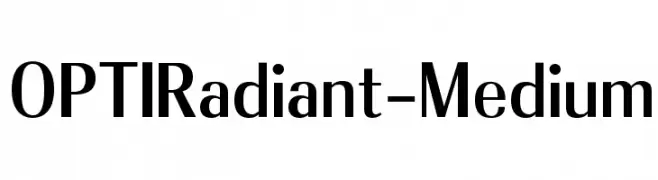 OPTIRadiant-Medium  baixar fontes gratis