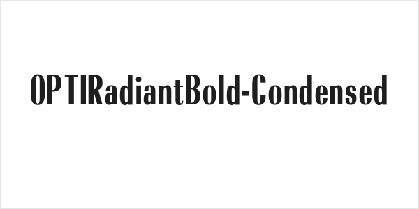 OPTIRadiantBold-Condensed Logo